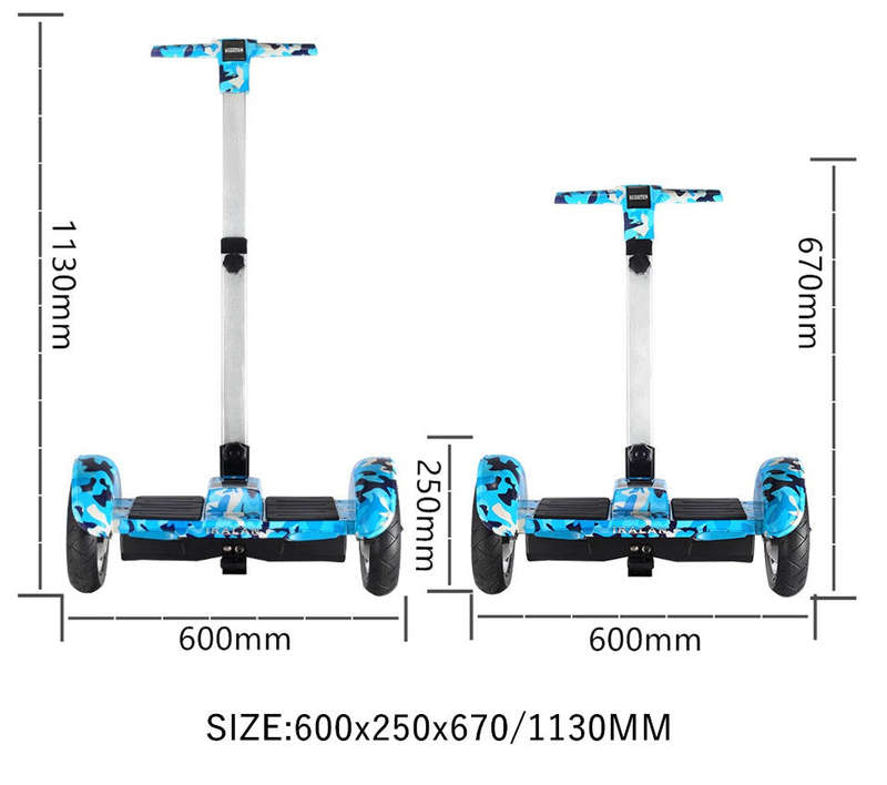 10 Inch Smart Intelligent Segway, Hoverboard, Self Balancing Electric Scooter With Handle