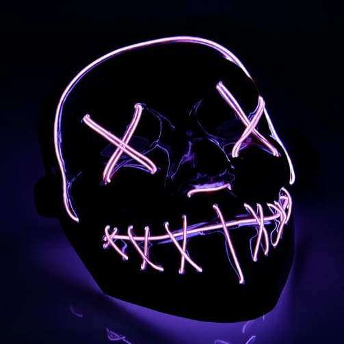 Purge Mask The Movie LED Light (Halloween) - blue