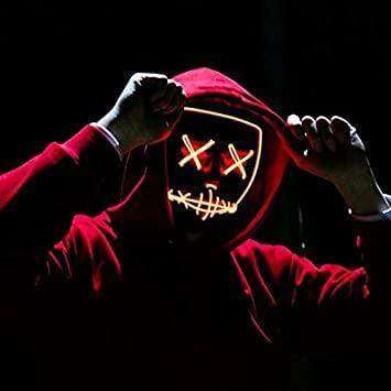 Purge Mask The Movie LED Light (Halloween) - blue