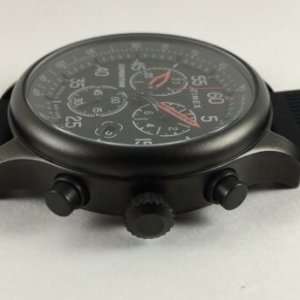 Timex Men`s Expedition Field Chrono Analog Quartz Silicone Strap, Black, (Model: TW4B207009J)
