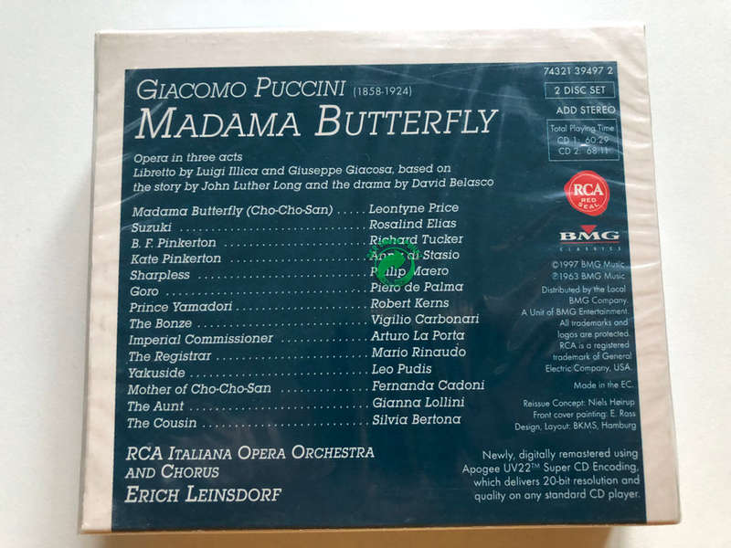 madame butterfly, rca italiana opera orchestra, 2 CD set