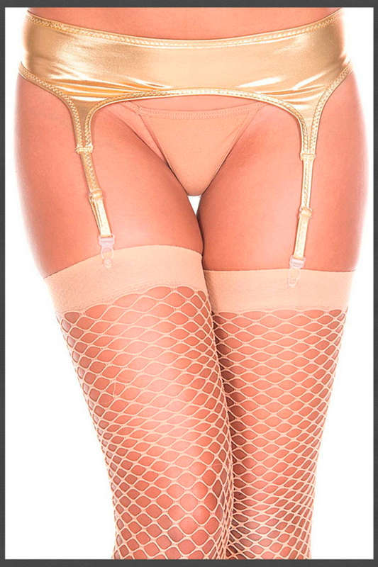 Gold Wet Look Garterbelt