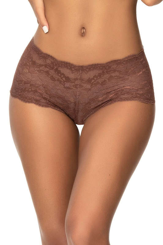 Cocoa Luscious Lace Boyshorts