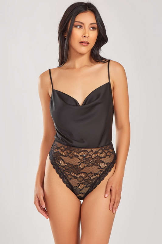 Black Lace Tibbie Lingerie Teddy