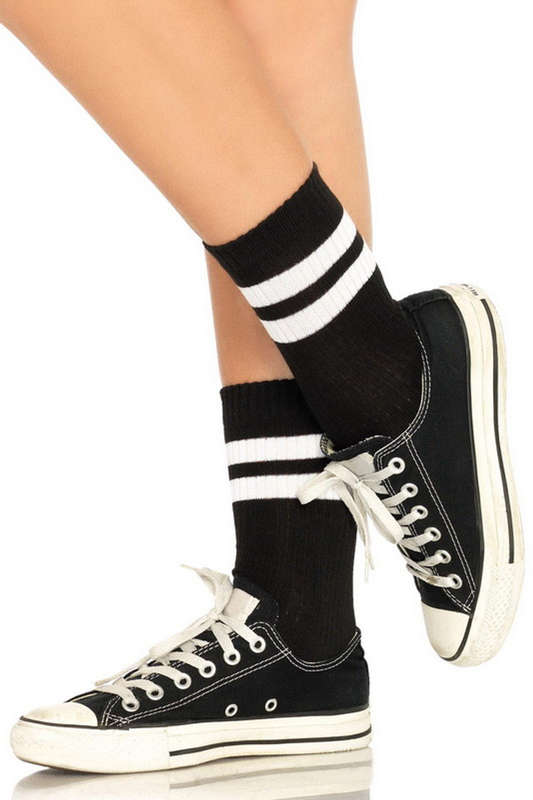 Athletic Striped Anklet Sock