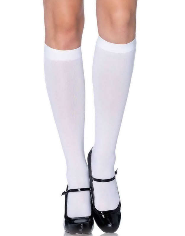 Nylon Opaque Knee Highs