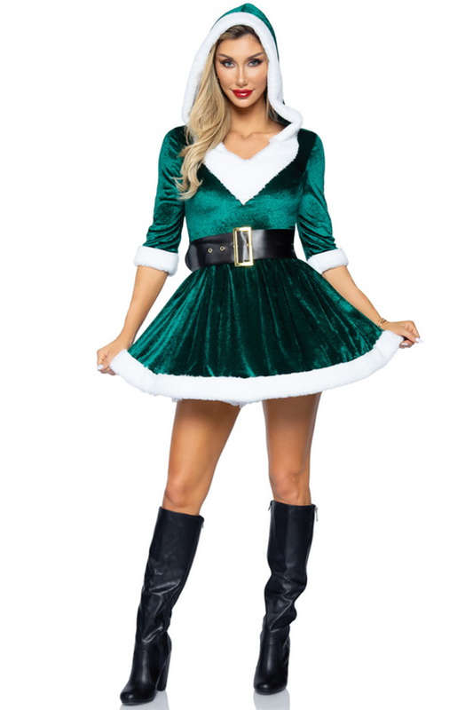 Green Mrs. Claus Christmas Costume