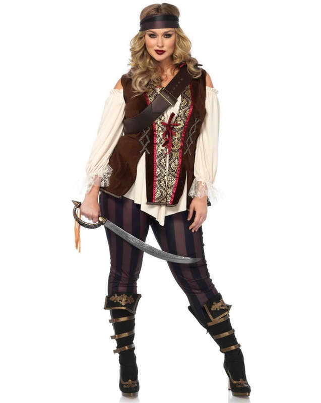 Plus Size Captain Blackheart Pirate Costume