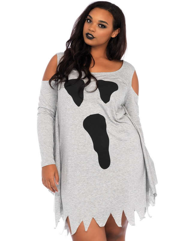 Plus Size Jersey Ghost Dress