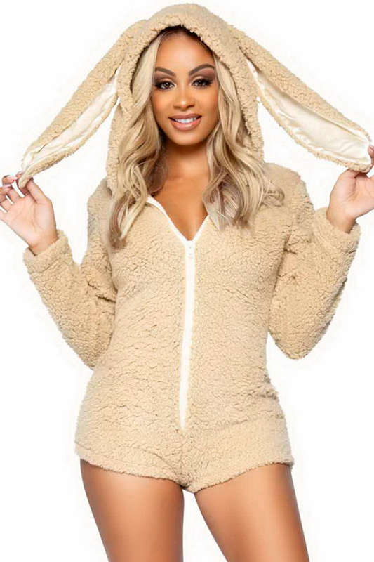 Beige Cuddly Bunny Costume