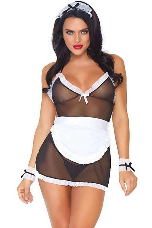 Seductive French Maid Bedroom Costume