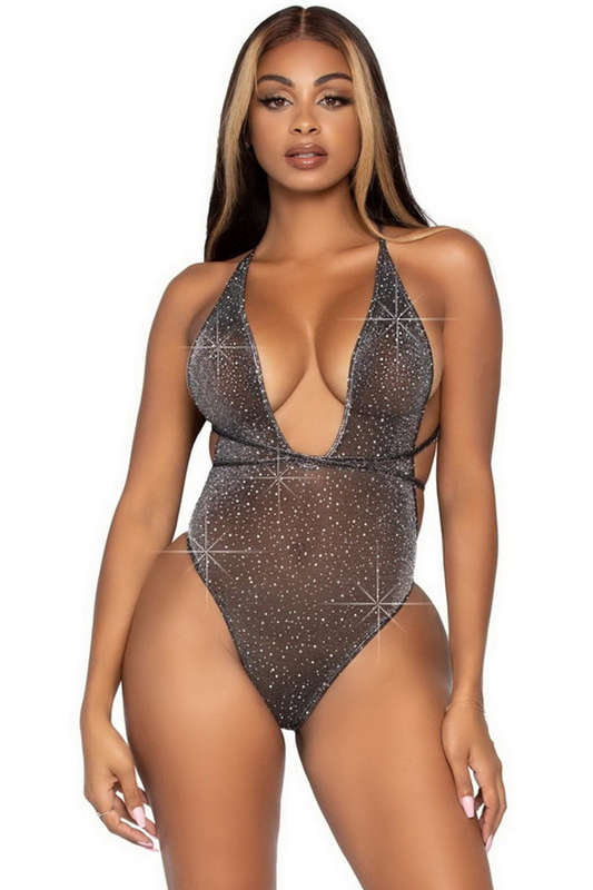 Shimmer Sheer Lurex Teddy