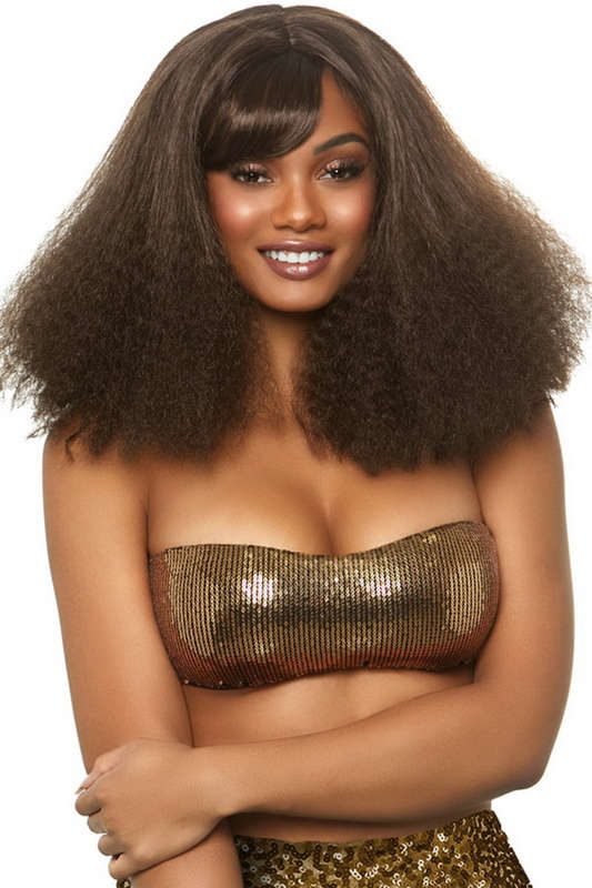 Brown Diva Disco Wig