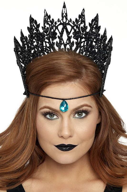 Black Glitter Die Cut Crown