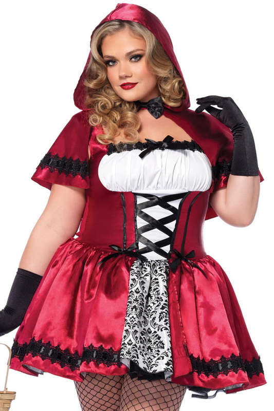 Plus Size Gothic Red Riding Hood Costume