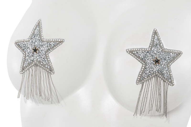 Rhinestone Dangle Star Pasties