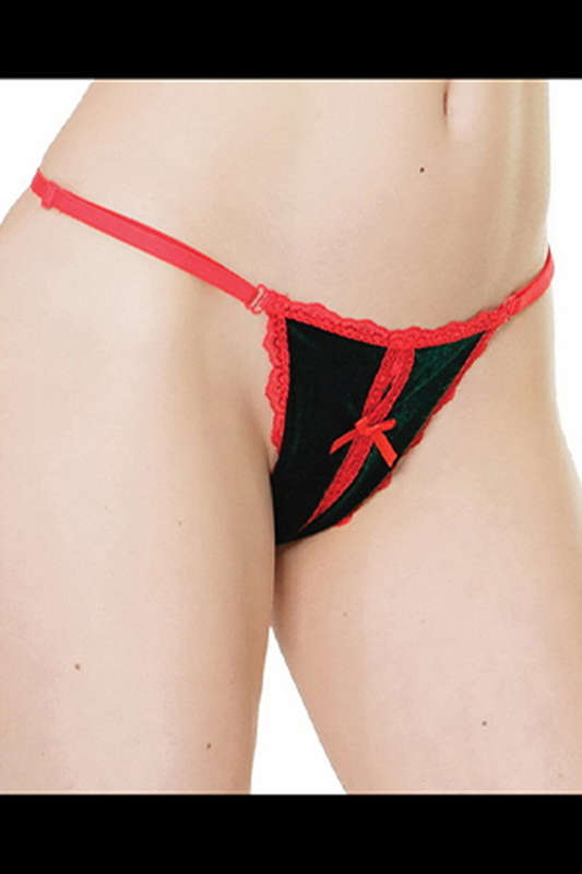 Green Crotchless Panty