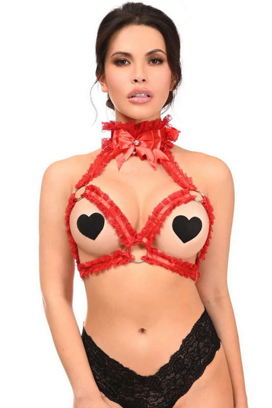 Red Triangle Top Body Harness