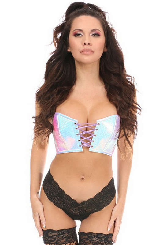 Plus Size Lavish Mermaid Holo Bustier