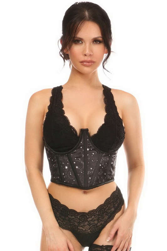 Lavish Celestial Satin Underbust Corset
