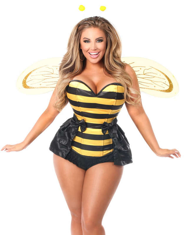Plus Size Bumble Bee Baby Corset Costume