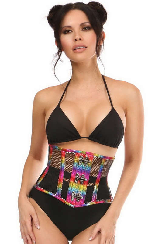 Top Drawer Rainbow Glitter PVC Mini Cincher