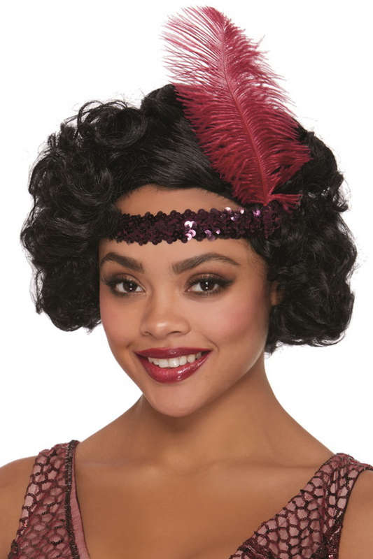 Black Flapper Wig