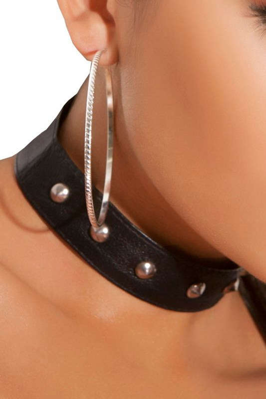 Studded Leather Choker