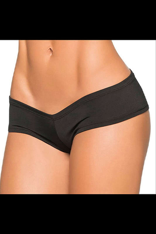 Black Low Rise Boyshort