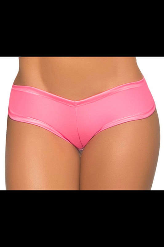 Wet Pink Low Rise Boyshort