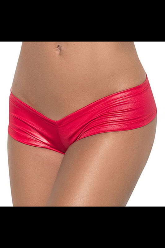 Wet Red Low Rise Boyshort