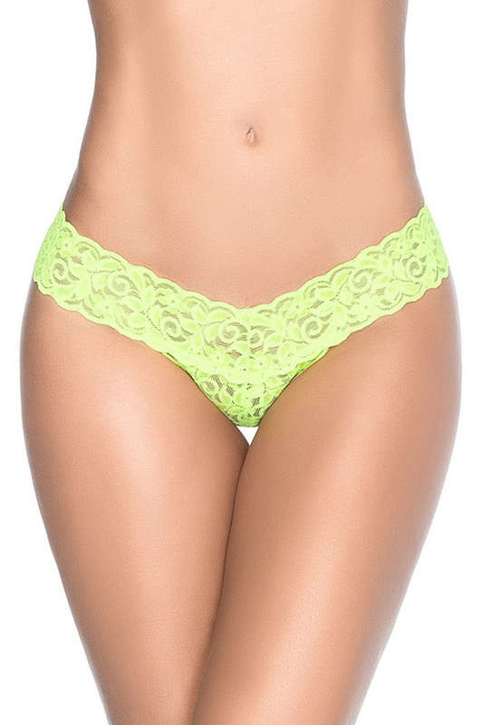 Hot Green Lace Thong