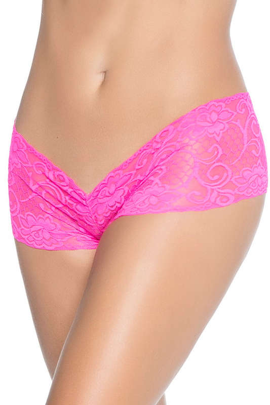 Lace Crotchless Boyshort