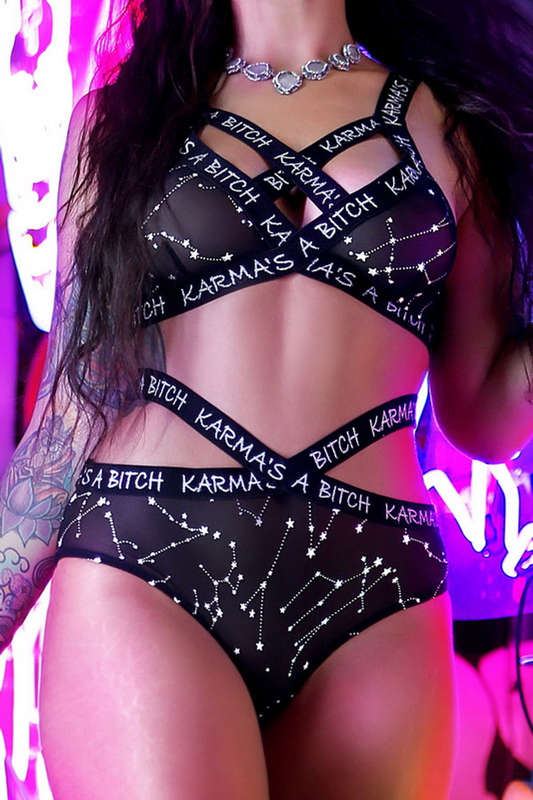 Bad Girl Bralette & Cutout Panty Set
