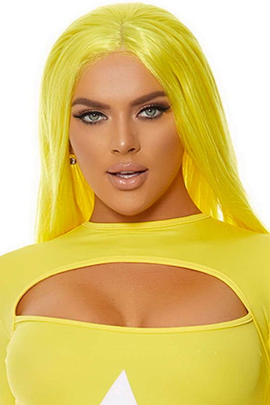 Yellow Long Straight Wig