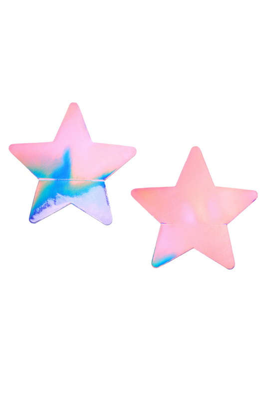 Purple Holographic Star Pasties