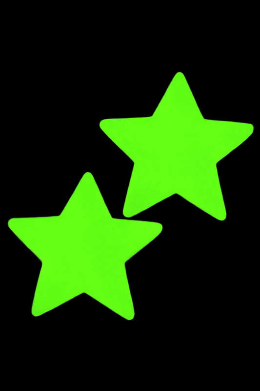 Green Glow In The Dark Star Pasties