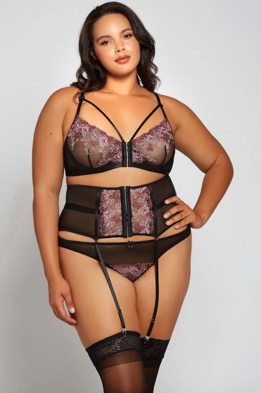 Plus Size Rosemary's Secret Garden Bra Set
