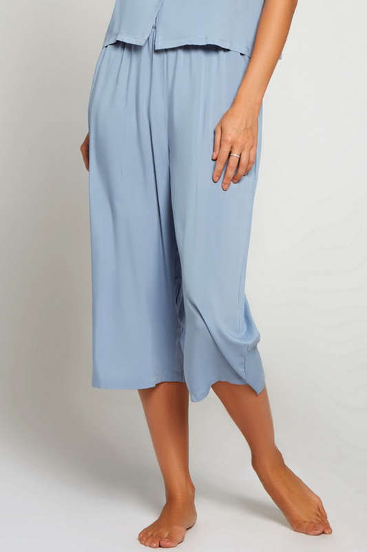 Blue Renee Capri Sleep Pants