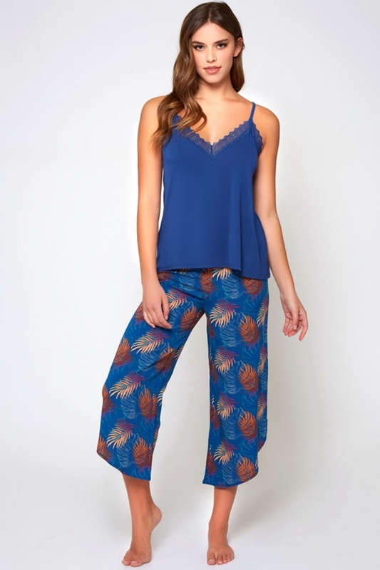Navy Sleep In With Me Cami Pajamas
