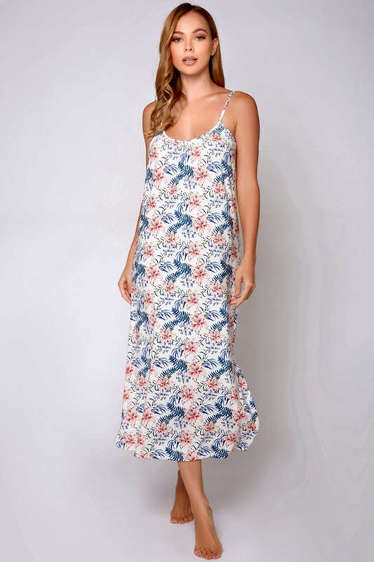 Tropical Dreams Long Sleep Dress