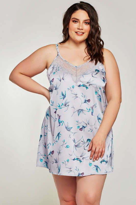 Plus Size Satin Sleep Chemise