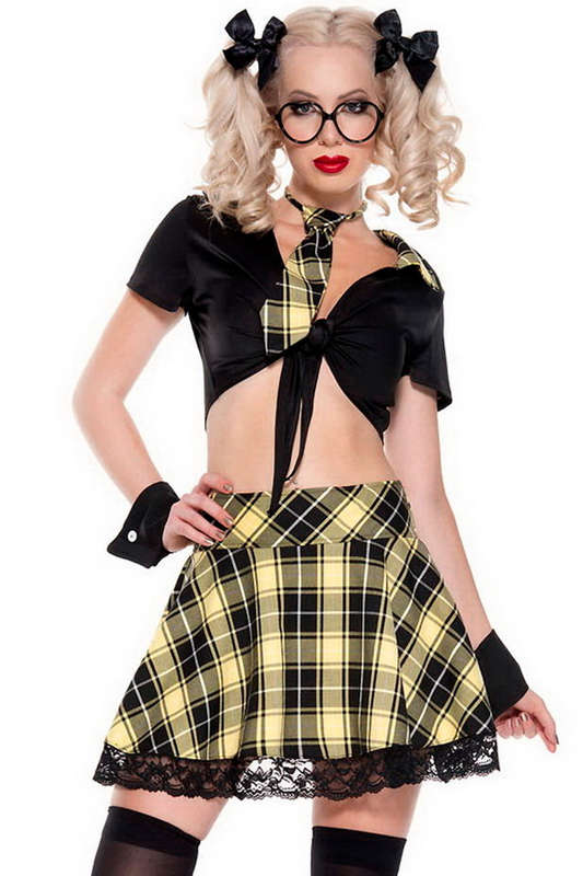 Yellow Detention Hottie Halloween Costume