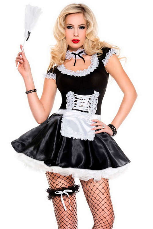 Plus Size French Frisk Maid Costume