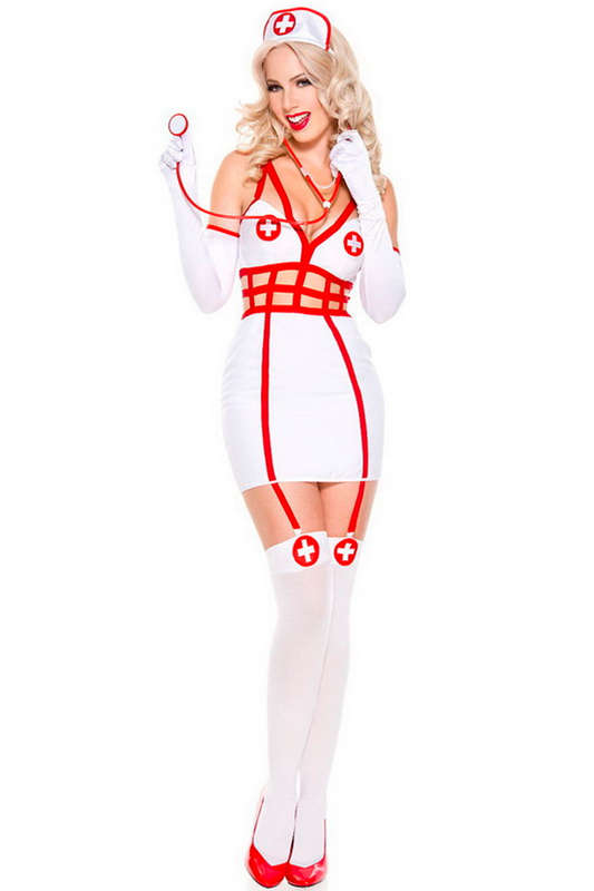Caged Nurse Halloween Costume