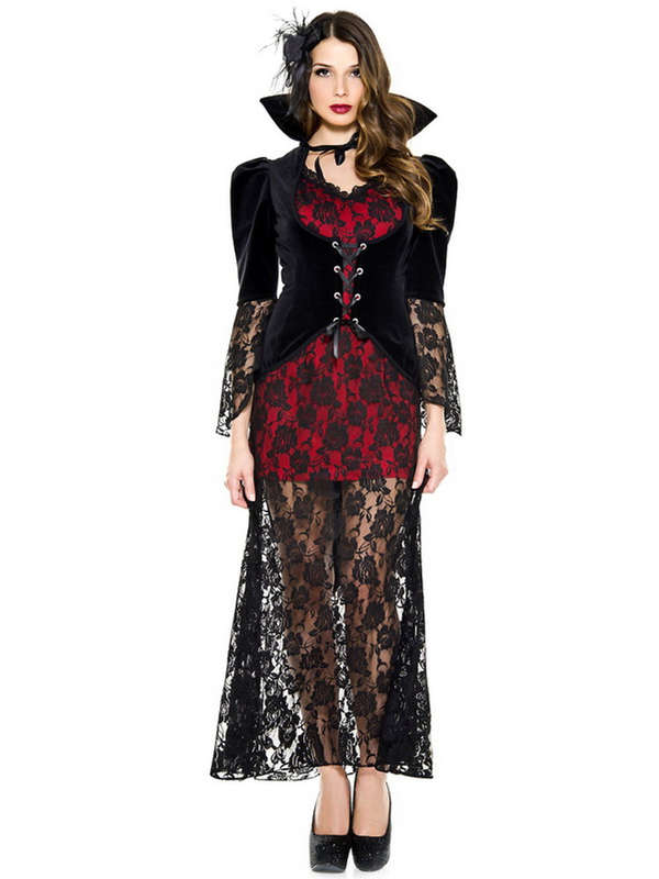 Black Widow Lace Vampire Costume