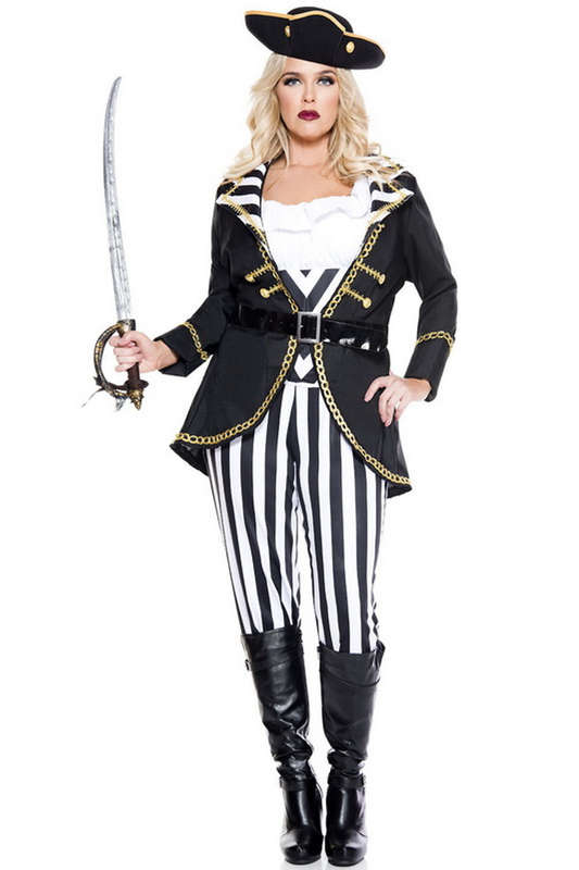 Plus Size High Seas Captain Costume