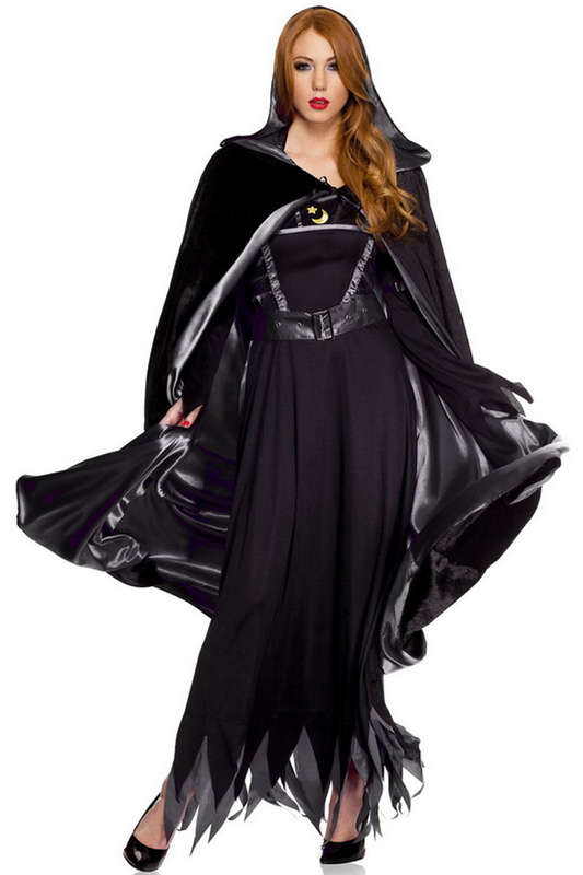 Black Hooded Cape