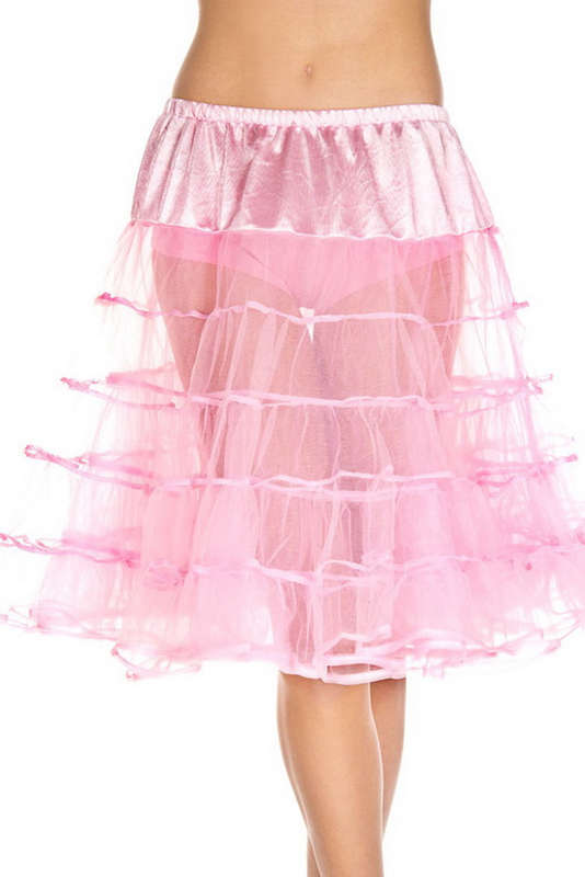 Long Layered Pink Petticoat