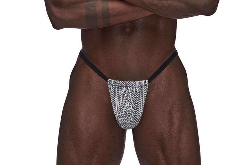 Men's Grey Sexagon Posing Strap